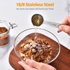 Measuring Spoons: U-Taste 18/8 Stainless Steel Measuring Spoons Set of 9 Piece: 1/16 TSP, 1/8 TSP, 1/4 TSP, 1/3 TSP, 1/2 TSP, 3/4 TSP, 1 TSP, 1/2 tbsp & 1 tbsp Dry and Liquid Ingredients
