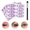 GEUUFEA 4 Sheets Eyeliner Stencil Stickers, Star Eye Winged and Smokey Eyeshadow Applicators Shaper Tool, Makeup Stencils Stickers for All Eye Shapes