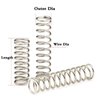 CREEYA Compression Springs Assortment Kit, 15 Different Sizes 225pcs Mini Stainless Steel Springs for Repairs, 0.39" to 1.18" Length, 0.16" to 0.23" OD, 10mm - 30mm Length, 4-6mm OD