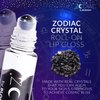 Blossom Zodiac Sign Roll-On Lip Gloss, Vanilla Scented + Moisturizing with Crystals, Made in USA, 0.20 fl. oz./5.9ml, Scorpio