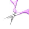 Humbee Eyebrow Scissors, Small Scissors for Facial, Nose, Eyebrow, Mustache, and Beard Hair Trimming & Grooming, Straight Edge, Purple Long Cap