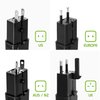 Dual Universal USB Adapter Works for Karbonn Quattro L50 for Worldwide Power and Travel Between US/EU/CN/AUS/NZ/UK
