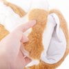 Bunny Hand Puppets Rabbit Plush Animals Toys for Kids Imaginative Pretend Play Storytelling (Brown)