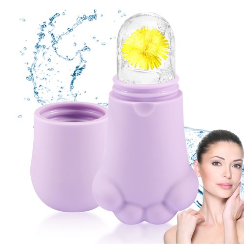 Ice Roller for Face Beauty Ice Facial Roller for Face Skin Care Gua Sha Facial Tools Face Massage Shrink Pore Ice Roller for Face Eye Puffiness Relief