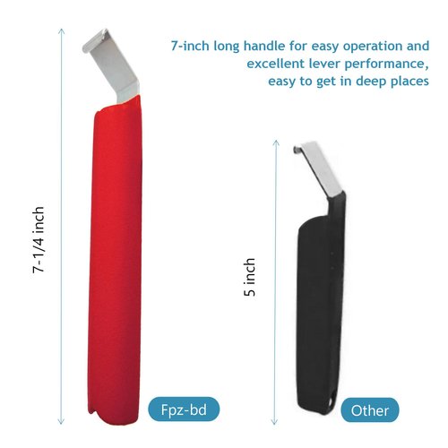 Fpz-bd7" 1Pcs Red Vinyl Siding Tools,Vinyl Siding Removal Tool For Install and Repair Vinyl Sidings Without Damage Siding With Extra Long Anti-skid Handle Durable Steel,Zip Tool Vinyl Siding