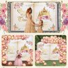Once Upon a Time Balloon Garland Kit Fairytale Princess Birthday Party Decorations Rose Gold Balloon Garland Arch Castle Princess Balloon Garland with Backdrop Wedding Birthday Party Decor Supplies