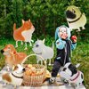 6 Pcs Walking Animal Balloons Dog Cat Party Decorations 4 Pcs Dog Mylar Foil Balloons and 2 Pcs Cat Balloons Walking Balloons for Puppy Birthday Party Supplies Cat Theme Party Supplies