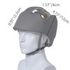 Thick Protection Helmet for Elderly Youth Kids Adults,Head Protection for Elderly Falls,Soft Helmet for Epilepsy Seizures Prevent Head Injuries,Safety Bump Cap,for Home Gardening (Gray Mesh Inner)