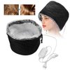 Hair Steamer, Thermal Heat , Deep Conditioning Black Hair Scalp Treatment Spa Hot Head Care Electric for Home Use