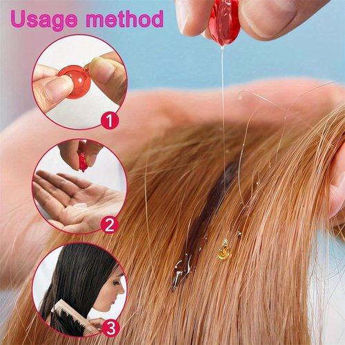 Hair Vitamin Serum Capsule, Hair Treatment Serum, Enriched with Moroccan Avocado Oils, Moisturizing&Strengthening Silky Hair Vitamin Oil Capsule for Frizzy and Damaged Hair, Repair Damaged Hair, 2BOX