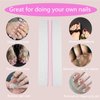 21pcs Emery Board Nail File,100/180 Grit Finger Nail Files for Acrylic and Gel Nails