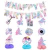 Music Singer Party Decorations Banner and Hanging Swirls, Music Party Banner Popular Singer Birthday Party Supplies Fans Music Party Supplies (multicolour1)