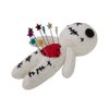 PATYGR 19 Pcs Voodoo Dolls Set with Creepy Doll Halloween Scray Ghost Plush Pin Holder Horror Unique Funny Christmas Ornaments Fidget Toys Gift(Knitwear,White)