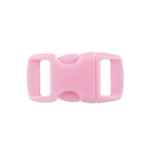 PARACORD PLANET Brand Contoured Side Release Buckle – 3/8 Inch (Light Pink, 10 Pack)