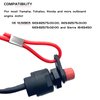 Boat Engine Emergency Stop Switch Safety Tether Lanyard Replacement for Yamaha Tohatsu Honda - Boat Kill Switch Key 6E9-82575-00-00 6E9-82575-01-00 6E9-82575-02-00 18-65450 - 55 inch Long