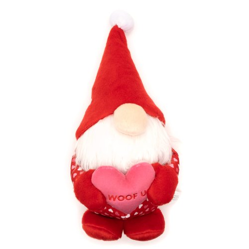 The Worthy Dog Cupid Gnome Plush Durable Dog Toy - Tug & Toss & Play - Chomp Resistant - Strongly Stitched Seams - Safe Non-Toxic Material - Engaging Play