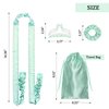 BABYSHEEP Satin Heatless Curling Set - Overnight Hair Curlers, Heatless Hair Curler, Heatless Curling Rod Headband, No Heat Soft Curler to Sleep in for Long Hair and Medium Hair - Green