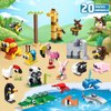 HOGOKIDS Party Favors for Kids - 20 Pack Animals Building Blocks Toy for Easter Gifts Goodie Bags Stocking Stuffer Classroom Prizes Building Set, Valentines Day Birthday Gift for Boys Girls Ages 6-12+