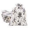 12pk - 4x6 Cotton Canvas Muslin Gift Bags w. Drawstring for Presents, Party Favors, Samples (Black Stars, Small) by TheDisplayGuys