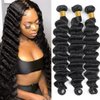 Human Hair Bundles Loose Deep Wave Bundles (20 22 24 inch) 100% Unprocessed Brazilian Virgin Hair Wet and Wavy Bundles Loose Wave 3 Bundles Human Hair Extensions