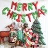 Soochat Merry Christmas Balloons, Christmas Letter Aluminum Foil Balloons Banner - Xmas Party Supplies Decorations Home Party Decor