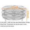 XL Air Fryer Accessories-Air Fryer Three Stackable Racks for Gowise Phillips USA Cozyna Ninjia Airfryer,Air Fryer Rack Stainless Steel Fit all 4.2QT - 5.8QT air fryer,Oven,Pressure Cooker