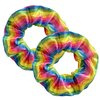 2 Pieces Scrunchies Rainbow Hair Scrunchies, Elastic Hair Bands Scrunchy, Colorful Hair Ties Ropes for Women Girls Gymnastics Birthday Party Favors
