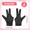 COMNICO 2 Pcs Heat Resistant Gloves for Hair Styling Three-Finger Professional Curling Iron Barber Glove Hair Straightener Protector Glove Curling Wand Flat Iron Hot-Air Brushes Heat Proof Sublimatio