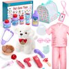 Veitch Fairytales Pet Care Play Set Doctor Kit for Kids & Toddlers, Veterinarian Kit Vet Pretend Play Set & Doctor Costume for Kids, Toy Medical Kits Doctor Playset Gift for 3+ Year Old Boys Girls
