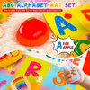 ARCTURINE Baby Soft Alphabet Set, Sensory Toys for Babies Includes 26 Cloth Learning Toys, Washable Soft Crinkle and Foldable Storage Mat, Play Mat for Babies 6-12 Months