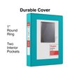 Staples Mini (5.5 x 8.5) View Binder 1" 3-Ring, Teal (26456-CC)