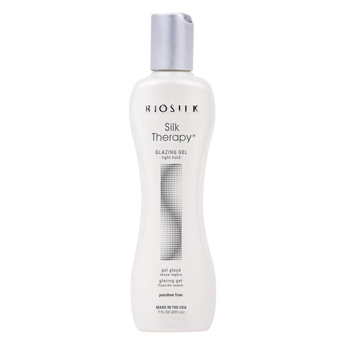 BioSilk Silk Therapy Glazing Gel, Light-Hold Styling Gel For Shine Without Stickiness, Sulfate, Paraben, & Cruelty-Free, 7 Oz