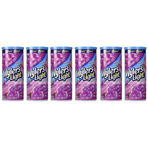 Wyler's Light Soft Drink Mix, Grape, 1.16 Ounce (Pack of 6)