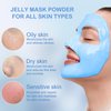 CarPerif Jelly Mask for Facials Professional Natural Gel Face Masks, Hyaluronic acid Hydrating Rubber Mask Jar Face Mask SkinCare 23 Fl Oz (Hyaluronic Acid)
