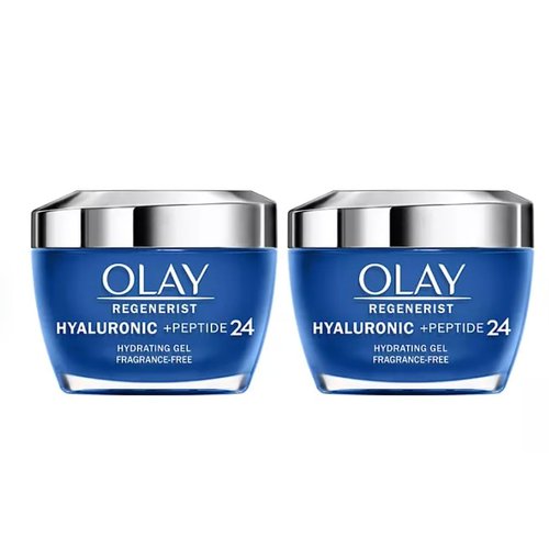 Olay Regenerist Hyaluronic + Peptide 24 Gel Face Moisturizer, Fragrance-Free (1.7 oz., 2 pk.)