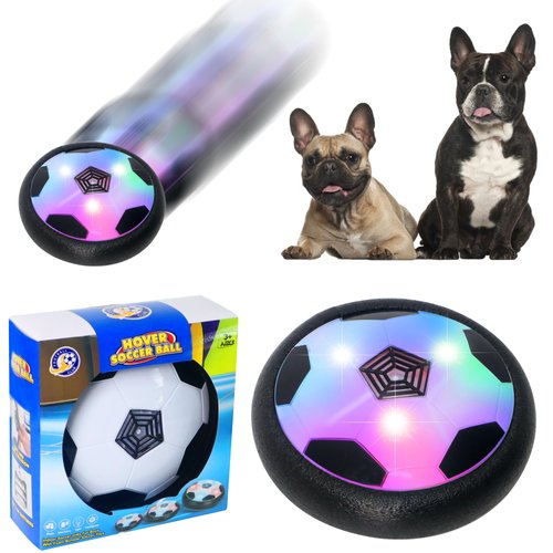 Vidotim Hover Active Gliding Disc for Dogs Toy, Hover Soccer Ball with Cool Lighting Music for Pet Toys, Indoor Games for Kids and Dogs