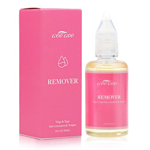 GOO GOO Tape in Extension Remover, Wig Glue Remover, Tape in Hair Extensions Adhesive Remover, Removes Hair Glue, Wig Tape, Double Sided Extension Tape, Fast Acting Hair Extensions Remover 30ml