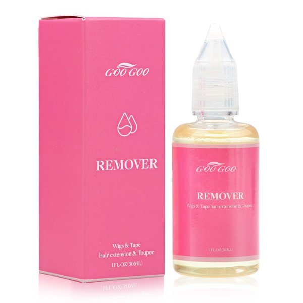 GOO GOO Tape in Extension Remover, Wig Glue Remover, Tape in Hair Extensions Adhesive Remover, Removes Hair Glue, Wig Tape, Double Sided Extension Tape, Fast Acting Hair Extensions Remover 30ml