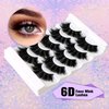 Faux Mink Eyelashes Thick Lashes Fluffy Dramatic False Eyelashes Luxury Volume Soft Handmade Reusable Lashes Pack