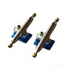 LEEFAI Pro Fingerboard Trucks 32/34/36mm 4.0-Regular Kingpin-Upgraded v2 baseplate with Hardware-Baseplate Color and Size (34mm,Blue)
