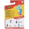 Super Mario Action Figure 2.5 Inch Light Blue Yoshi Collectible Toy