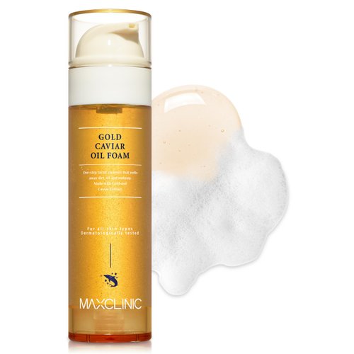 MAXCLINIC [K-Beauty] Gold Caviar Cleansing Oil to Foam | Daily Face Wash Oil Based Cleanser to Fo...