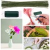 GLAMFIELDS Floral Tape and Floral Wire,Floral Arrangement Kit with Green Flower Tape for Bouquets,Boutonniere pin,White Ribbon, Wire Cutter for Bridal Bouquet kit, Wreath Making Supplies