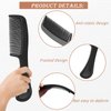 Aiofaervy 100 Pack Combs in Bulk, Individually Wrapped Disposable Combs, Bulk, Travel Comb, Black, 6Inch Long, Plastic Material, for Hotel, Shelter, Nursing Home, Charity, Church