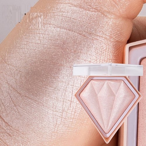 Melemando Face Highlighter Palette 5 Colors Diamond Glow Finish Face Highlighter Powder Palette Long Lasting Shimmer Highlight Palette (Color 03)