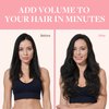 GOO GOO Clip in Hair Extensions Real Human Hair, 16inch 120g 7Pcs, 1 Jet black, Remy Human Hair Extensions Clip ins for Women, Natural Human Hair