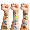 80 PCS Gone Fishing Temporary Tattoos Sticker Ocean Sea Fish Themed Birthday Party Decorations Supplies Favors Gifts Girls Boys Baby Showers Prizes Cute Tattoo School Reward Fisherman Lake