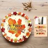 ceiba tree 48pcs Thanksgiving Paper Plates Disposable Dinner Plates and Dessert Plates Dinnerware Set for 24 Guests Happy Friendsgiving Autumn Fall Party Supplies