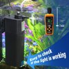TARARIUM Aquarium Filter w/Cycle Timer U-V Light Green Clean Machine for 10-40 Gal. Small Fish Turtle Tank Algal Killing Swirl Turbo Saltwater Freshwater Submersible Internal 132 GPH 4in1 Water Pump