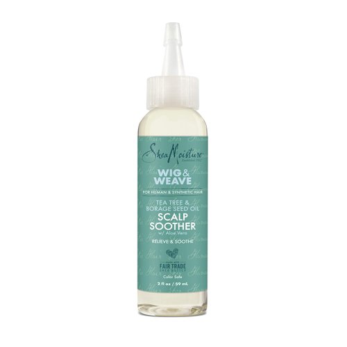 SheaMoisture Scalp Soother Oil Serum for Wig and Weave Tea Tree and Borage Seed Oil Paraben Free ...